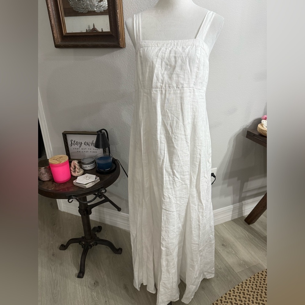 Southern Tide Leighton Linen Tie Back Maxi - Picture 2 of 10